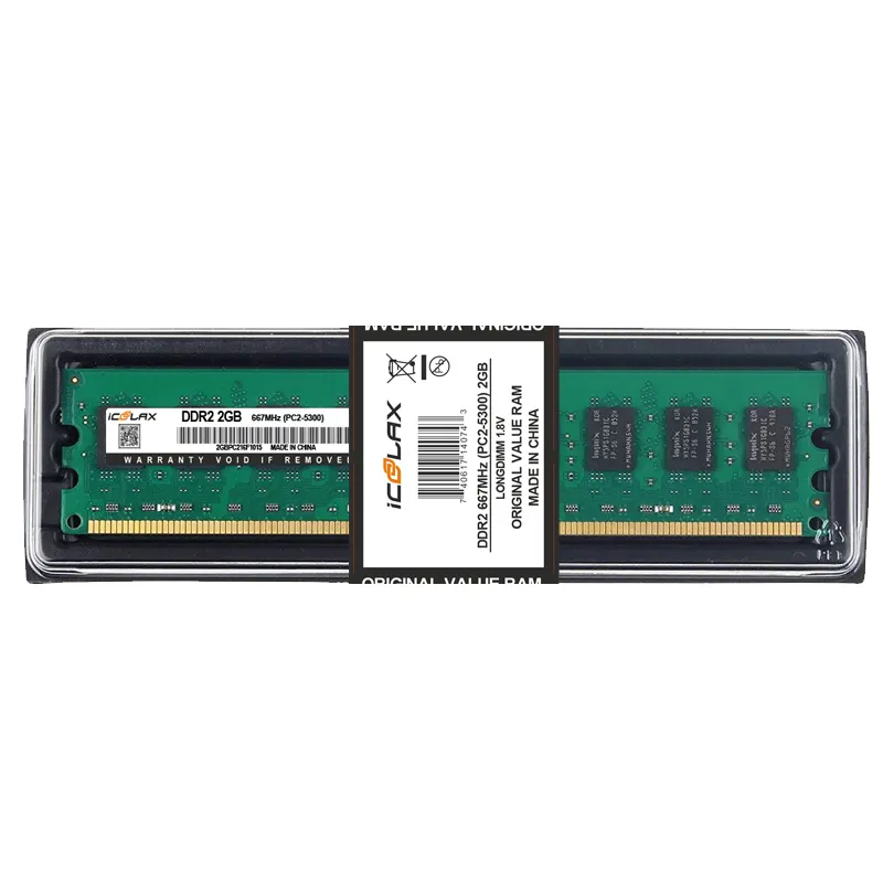 ICOOLAX fabbrica a basso costo memoria Desktop DDR2 1GB 2GB 667mhz 800mhz ram ddr2