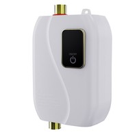 Calentador de agua sin tanque genérico, calentador de agua instantáneo de acero inoxidable de plástico eléctrico debajo del fregadero, mini calentador de agua,