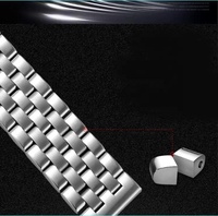 YHQ fermoir de luxe boucle papillon 16-22mm bracelet de montre en métal bracelet de montre en acier inoxydable à dégagement rapide