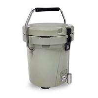 Refroidisseur d'eau de seau à glace extérieur durable avec robinet pour camping et randonnée