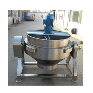 High Quality 100L-1000L <b>Jam</b> Chili Sauce Cooking Jacketed Kettle With Mixer - Product Image 4