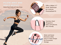 Pesas Ajustables de Silicona Antideslizantes e Impermeables para Tobillo y Muñeca, Ideales para Rehabilitación, Fisioterapia, Yoga y Pilates