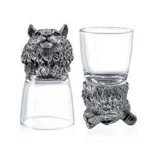 RORO home decor luxury wedding gifts for guests animal tiger glass set beer wine container smart home products tiny shot glass