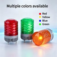 Lampu Peringatan Mesin Perkakas 70mm Lampu Rotating Beacon Alarm LED Lampu Sinyal Berkedip Dengan Buzzer Desibel Tinggi 12V 24V 220V