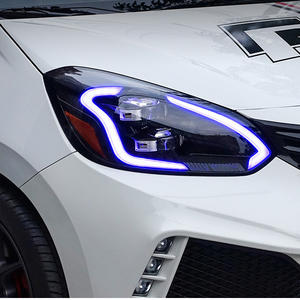 Piezas de automóviles Montaje de faros Retroadaptación Estilo GT Luces de circulación diurna Faros delanteros de lentes LED para <span class=keywords><strong>Honda</strong></span> Fit <span class=keywords><strong>Jazz</strong></span> 2014-2020 - Product Image 3