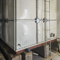 Réservoir d'eau en PRV/GRP pour ligne de processus industrielle à alimentation stable