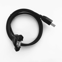Cable de extensión de adaptador de montaje en panel hembra Micro B USB A B 2,0 3,0 tipo C personalizado