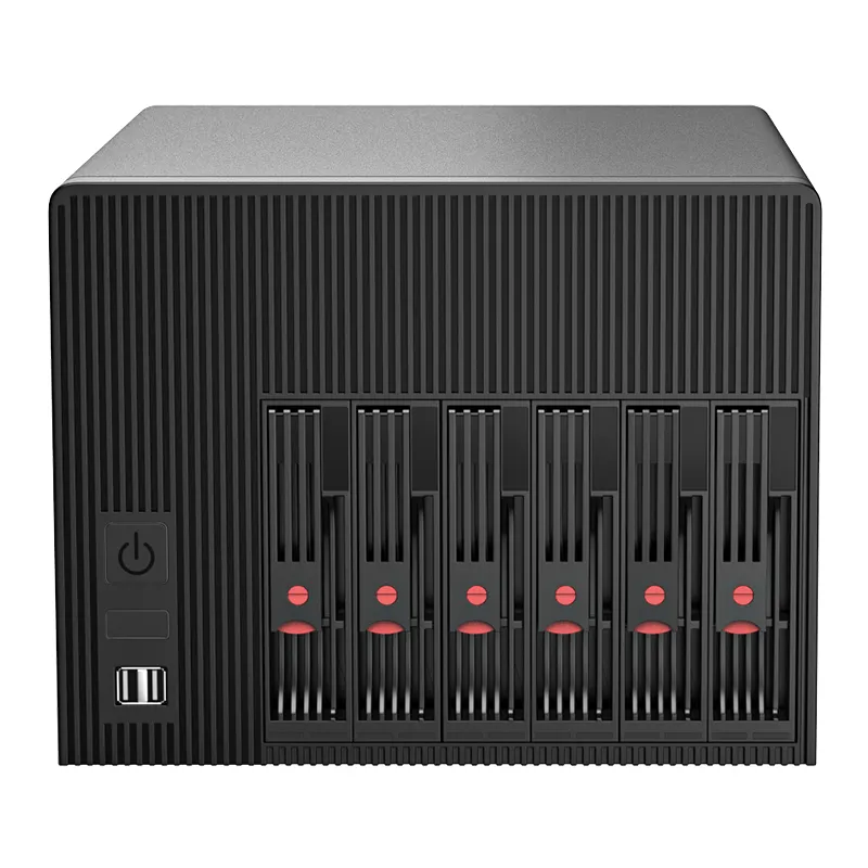 BKHD 6-bay Network Storage Server 1264NP With Intel N100 CPU 2.5-inch 3.5-inch SATA HDD/SSD TrueNAS FreeNAS OMV 4x2.5G LAN