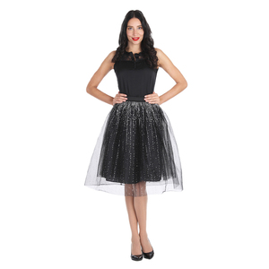 Abiti in Tulle Nero per Bambini e Donne, Gonna con Paillettes Argento, Stile Occidentale, Comodo <span class=keywords><strong>Costume</strong></span> per TV/Cinema, Direttamente dal Produttore - Product Image 3