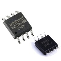 Mémoire Flash SPI NOR W25Q128JVSIQ 128 Mbit 2,7 V-3,6 V 133 MHz, boîtier SOP-8, qualité industrielle pour électronique embarquée