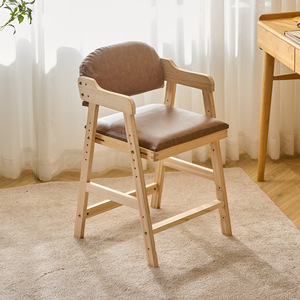 Children's Study Chair Solid Wood <b>Height</b> <b>Adjustable</b> Ergonomic Posture Correction Desk Chair For Kids - Product Image 3