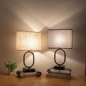 Lámpara de escritorio multifuncional Doble USB A + C Carga táctil Tres atenuación Hotel Proyecto Luz - Product Image 1