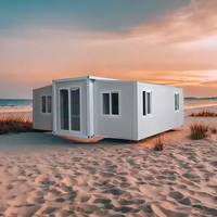 Villa préfabriquée portable 40 pieds 20 pieds, maison mobile pliable, conteneur extensible préfabriqué, 2, 3, 4, 5 chambres