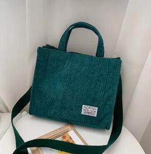 Sac à main bandoulière pour femme, style simple et tendance, nouveau sac fourre-tout en velours côtelé - Product Image 6