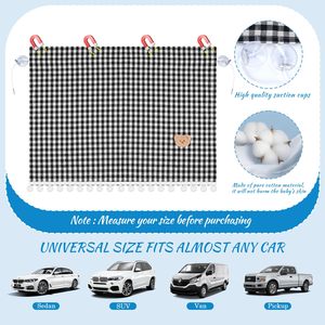 Tendine per finestrino auto-tenda per Privacy universale con ventosa <span class=keywords><strong>a</strong></span> ventosa-graziosa parasole per finestrino auto - Product Image 5