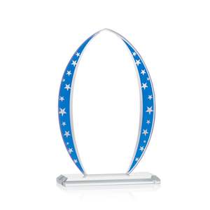 جوائز نبيلة مخصصة بمرآة نجمة لهجات الكأس الزجاج لوحة رأس السهم - Product Image 2