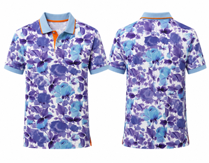 Polo de golf pour homme en nylon, lyocell et élasthanne, respirant, extensible, de qualité supérieure, avec logo brodé personnalisé - Product Image 2
