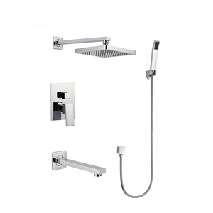 Set Doccia Moderno in Ottone con Getto Massaggiante a 3 Funzioni per Uso Esterno e <span class=keywords><strong>Cucina</strong></span>, <span class=keywords><strong>Soffione</strong></span> Doccia a Incasso a Parete - Product Image 5