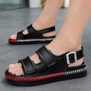 Sandalias de exterior para hombre, antideslizantes para baño, con suela gruesa y acolchada, pantuflas suaves para el hogar. - Product Image 3