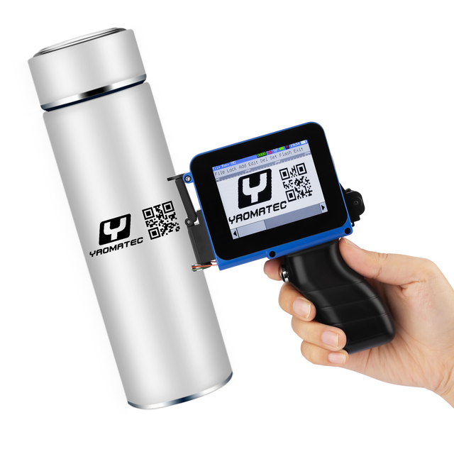 Yaomatec New Mini Portable Printer with Handle Date Logo Coding Machine Inkjet Printing Gun with Handle