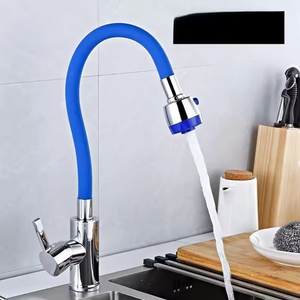 360&deg; Swivel Dual-Mode Kitchen Faucet - Deck Mounted Flexible Sink <strong>Tap</strong> with Double Spray - Product Image 6