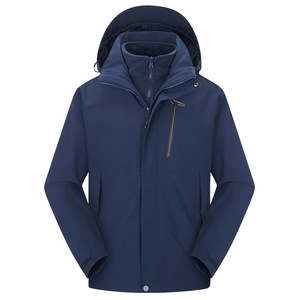 Combinaison de <span class=keywords><strong>ski</strong></span> pour hommes Vêtements de <span class=keywords><strong>ski</strong></span> pour femmes Veste imperméable coupe-vent amovible trois en un avec coutures pressurisées Haut de <span class=keywords><strong>manteau</strong></span> de randonnée - Product Image 3