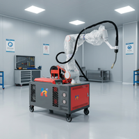 Bras robotique collaboratif industriel à 6 axes pour soudage MIG, machine de soudage à commande motorisée pour le soudage de l'acier au carbone