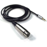Câble de microphone Weilige 5m en PVC gainé, XLR mâle vers 3,5 mm femelle, connexion audio pour ordinateur, audio domestique, téléphone portable, haut-parleur