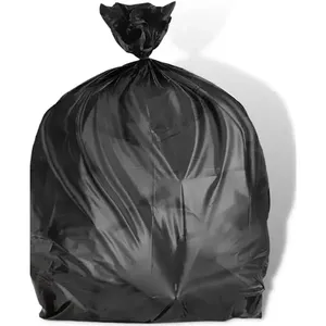 Sac poubelle jetable noir en PE biodégradable, grande capacité, anti-odeur, enroulable, pour cuisine, maison, bureau, hôtel, hôpital - Product Image 2