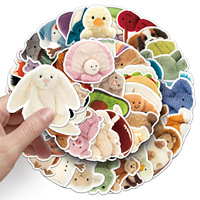 Pegatinas Originales de Animales de Dibujos Animados para Niños, Pegatinas Educativas en Inglés, Resistentes al Agua, Lindas Calcomanías para Decorar, DIY, Álbumes de Recortes, Cuadernos