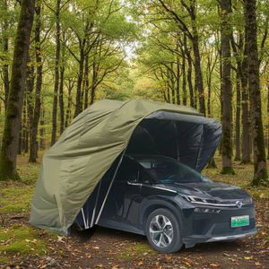 Parasol Retráctil Automático para Automóvil y Refugio para Garaje, Estructura de Acero Simple, Material de Lona Impermeable para Estacionamiento - Product Image 4