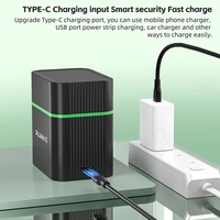 PUJIMAX 8 piles rechargeables au lithium-ion 1,5 V AAA 1100 mWh avec chargeur intelligent – Piles vendues individuellement