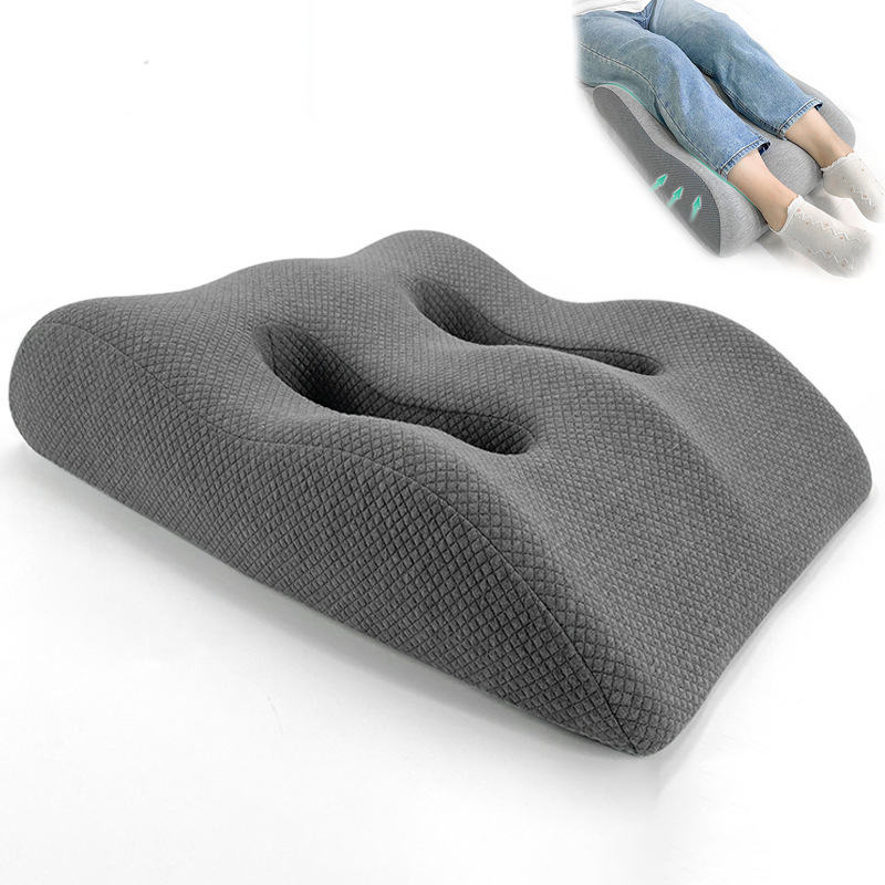 Ergonomic Memory Foam Leg Elevation Pillow Pressure Relief Wedge Support Orthopedic Foam-Pillow for Sleep
