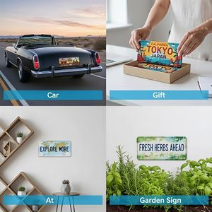 Plaque d'immatriculation souvenir de Grèce, Santorin, Mykonos, Athènes, en métal, en étain, personnalisée, souvenir de <span class=keywords><strong>voyage</strong></span> grec, plaque en aluminium pour décoration murale - Product Image 5