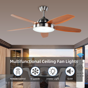 Phổ 52 inch Dimmable LED quạt trần ánh sáng với 3cct thông minh điều khiển từ xa cho phòng khách văn phòng phòng ngủ-cho hộ gia đình sử dụng - Product Image 4