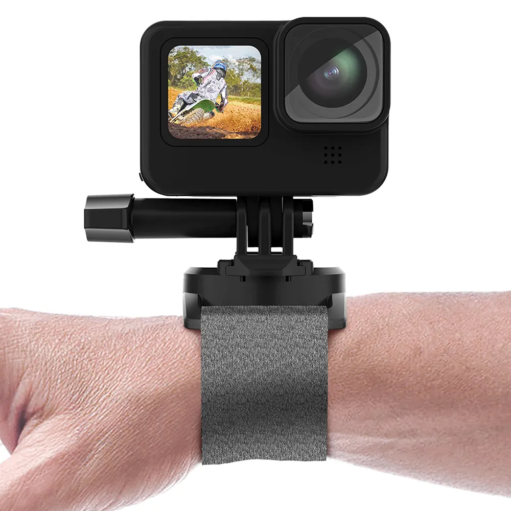 HAFOKO עבור טלסין GoPros 10 אביזרי רצועת יד הר 360 רוטרי יד להקת מחזיק לgopro 10/9/8/7/6/5 מצלמות