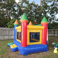 Château gonflable extérieur Petit trampoline gonflable Lit de saut Parc d'attractions pour enfants Maison gonflable