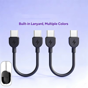 Câble de charge rapide double <span class=keywords><strong>Type</strong></span> C de 17 cm, 60W PD, TPE, multicolores, court, pour la charge quotidienne en voyage - Product Image 6