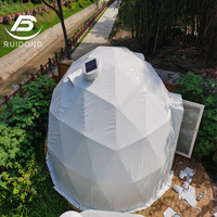 Tente géodésique de dôme à dessus rond de tissu clair de PVC de 6m pour des événements