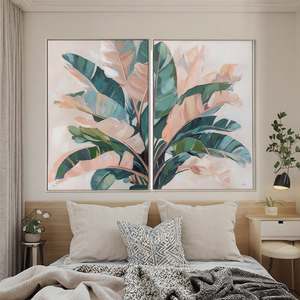 Nouvelle usine personnalisation encadrée fleurs et feuilles toile impression mur Art <span class=keywords><strong>peinture</strong></span> <span class=keywords><strong>pour</strong></span> bureau <span class=keywords><strong>chambre</strong></span> salon décor <span class=keywords><strong>à</strong></span> la maison - Product Image 2
