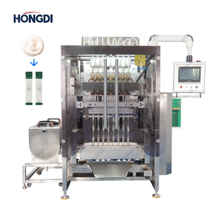 Máquina automática de envasado de líquidos con sellado trasero de 8 carriles, llenadora de enjuague bucal de acero inoxidable, precio de fábrica, película de grado alimenticio - Product Image 2