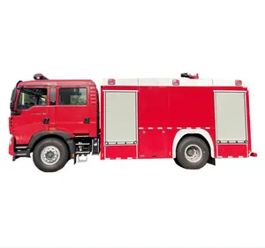 รถบรรทุกหนัก haowo 4*2นักดับเพลิงฉุกเฉินต้องเข้าร่วมยานพาหนะน้ำดับเพลิงของแบรนด์และประเภทต่างๆของถังเก็บน้ำ FI