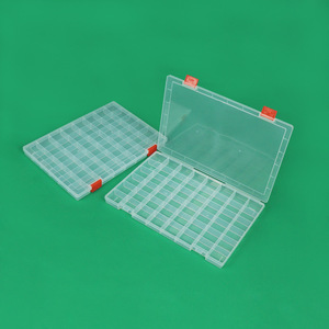 Şeffaf 15 24 36 48 izgaralar plastik olta kutusu Lures yem kanca saklama kutusu konteyner organizatör koleksiyonu araçları - Product Image 5