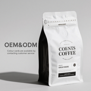 Borsa da caffè con logo personalizzato, borsa a fondo piatto con valvola, cerniera per imballaggio in polvere per tè - Product Image 1