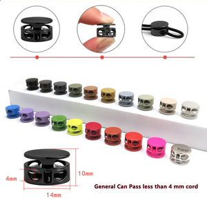 Serrure de cordon à ressort en métal de 4 mm de couleurs - Product Image 2