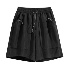Pantalones Cortos Cargo de Punto a Cuadros Digitales para Verano, Transpirables, Ligeros, de Secado Rápido, Cómodos, Informales, para Trabajo, OEM, para Hombre - Product Image 2