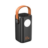 Banque d'alimentation 40000mAh Haute capacité Banques d'alimentation de voyage PD20W Charge rapide Station d'alimentation avec lumière LED extérieure pour téléphone portable