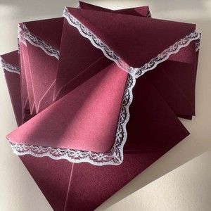 Custom Luxury Velvet-Lined Wallet <b>Envelopes</b> Manufacturer Wholesale <b>Wedding</b> <b>Invitations</b> Monogram Stationery UV Printed Foil - Product Image 3