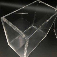 Boîte de présentation en acrylique personnalisée pour cartes ETB, résistante aux UV, avec couvercle magnétique, vente en gros