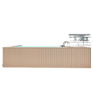 Aupool Piscina modular para exteriores prefabricada de fibra de vidrio acrílica transparente sobre el suelo - Product Image 3